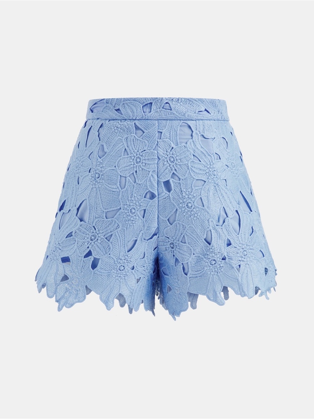 Commense Black Floral Lace Cropped Shirt & Shorts Set - Picture 6 of 8